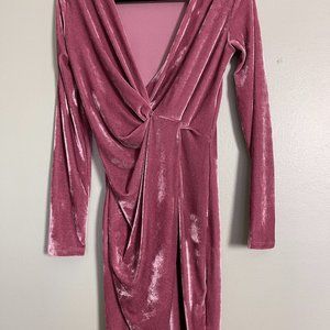LezLez Dusty Mauve Velvet Dress